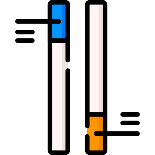 Test strip chemistry science icon