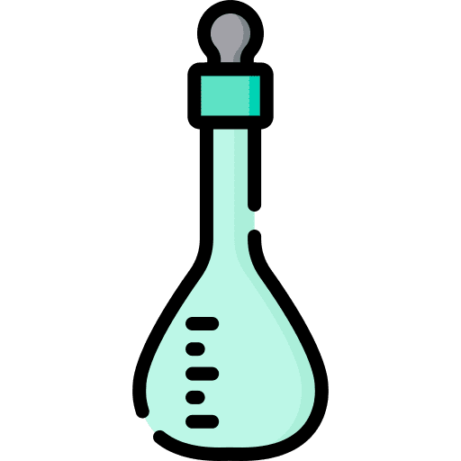 Volumetric flask lab healthcare and medical science icon