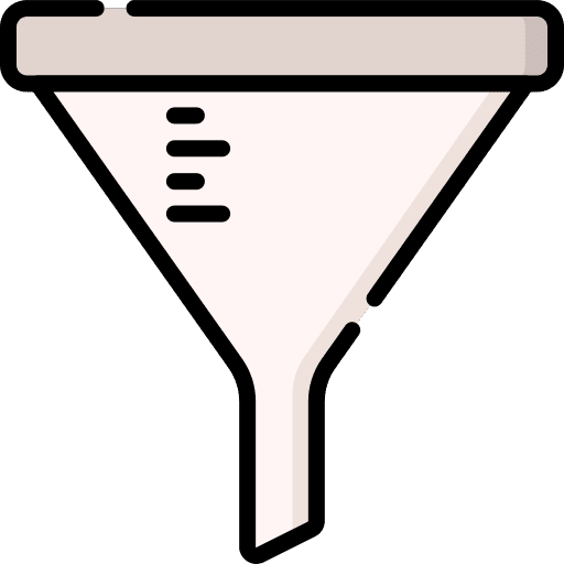 Funnel lab science tool icon