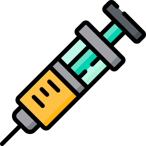 Syringe insulin tools and utensils vaccine icon