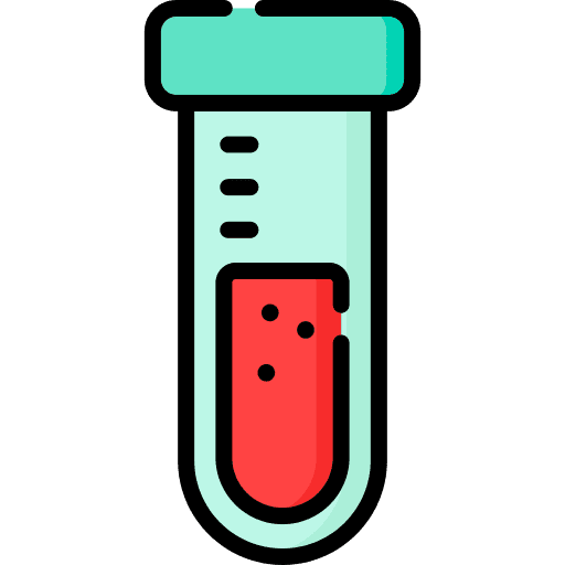 Test tube chemistry science experiment icon