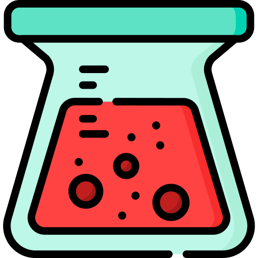 Flask experiment healthcare and medical laboratory icon