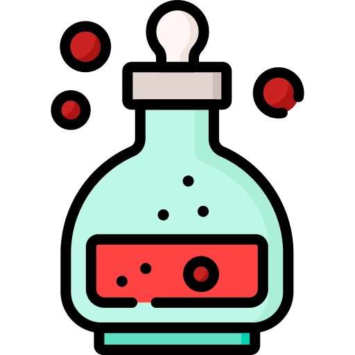 Poison vial antidote bottle icon