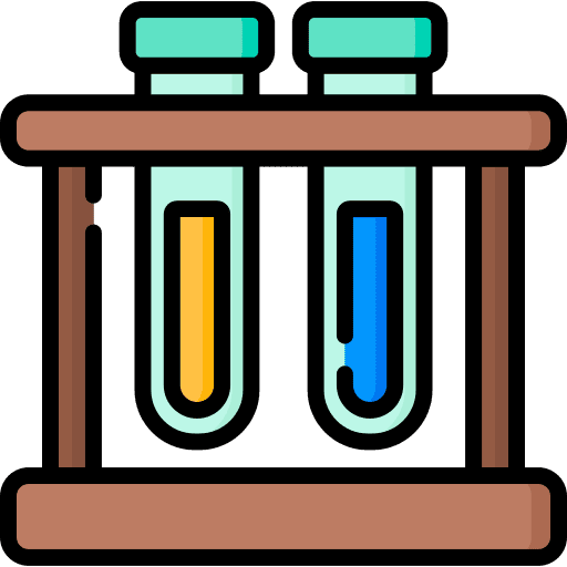 Test tube chemistry healthcare and medical education icon