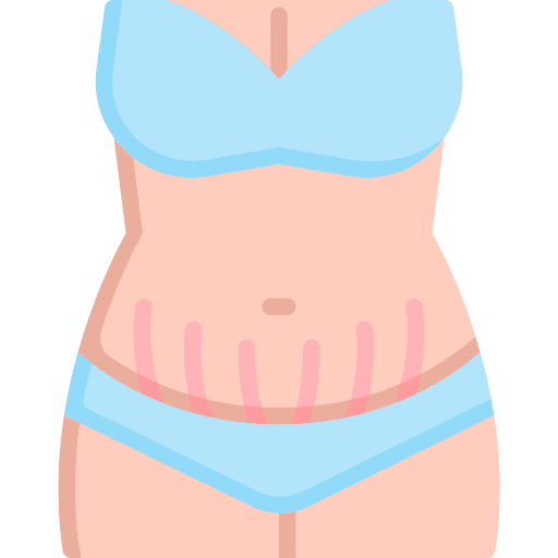 Stretch marks beauty stretch marks body icon