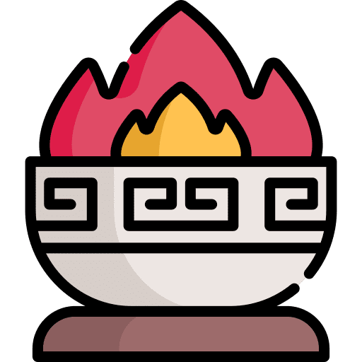 Pyre torch fire flame burning icon