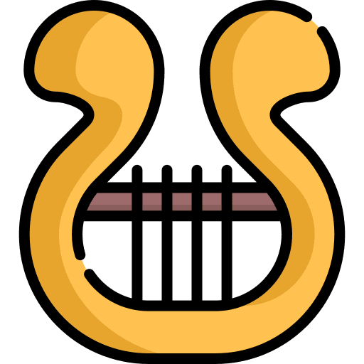 Harp greek orpheus instrument icon