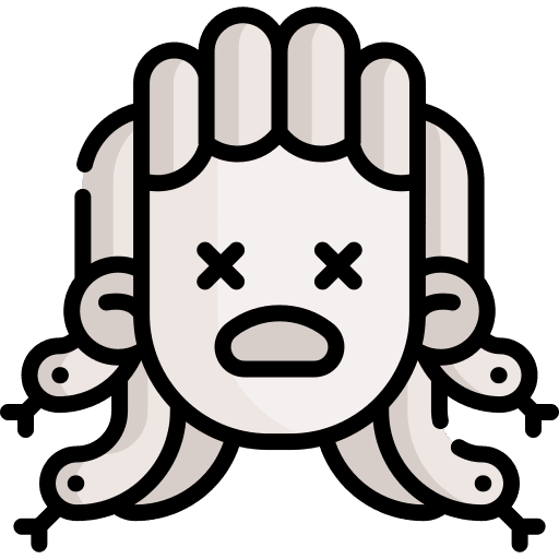 Medusa cultures fairy tale legend icon