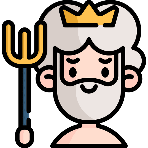 Poseidon cultures poseidon god icon