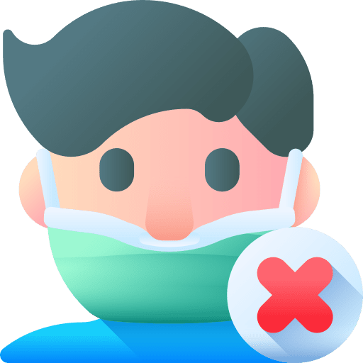 Face mask nose face mask no icon