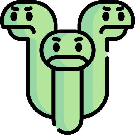 Hydra legend fairy tale folklore icon