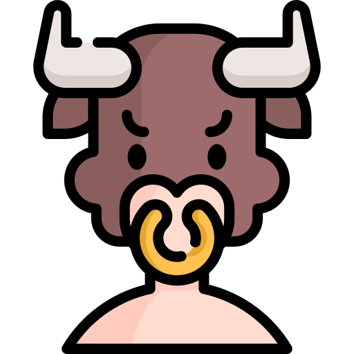 Minotaur fantasy minotaur fairy tale icon