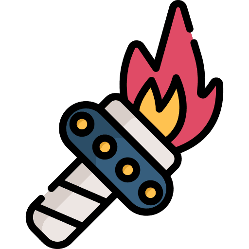 Torch lantern investigation illumination icon