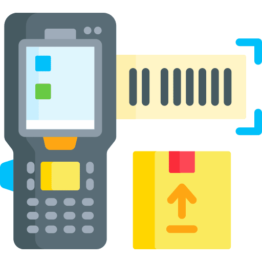 Barcode scanner electronics reader commerce and shopping icon