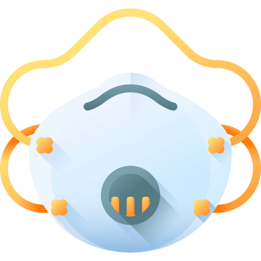 Face mask covid 19 healthcare and medical face mask icon