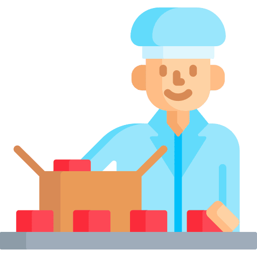 Packing shipping and delivery package supplier icon