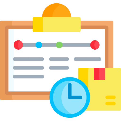 Schedule parcel schedule files and folders icon