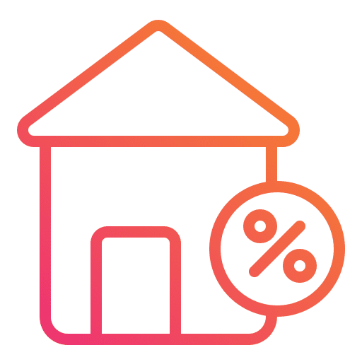 Interest rate interest rate buildings construction icon