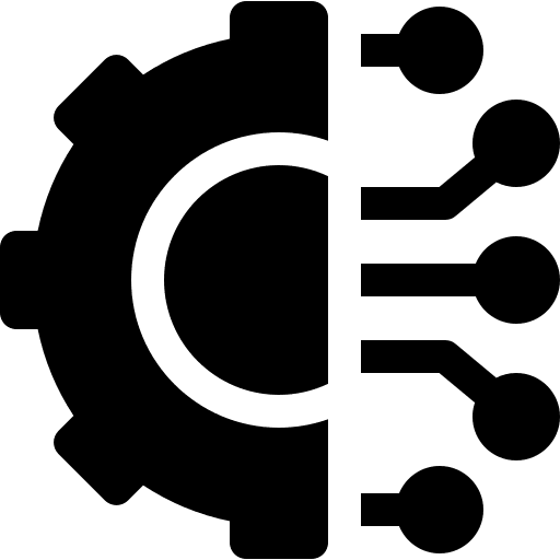 Connection connection gear cog icon