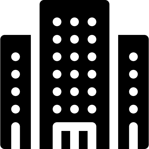 Office building architecture and city build urban icon