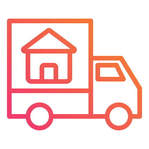 Truck home truck transport icon