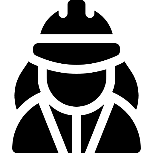Engineer worker helmet avatar icon