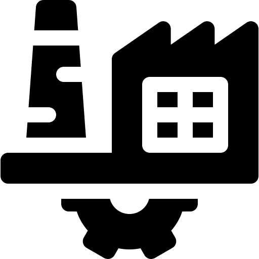 Factory factory gear industry icon