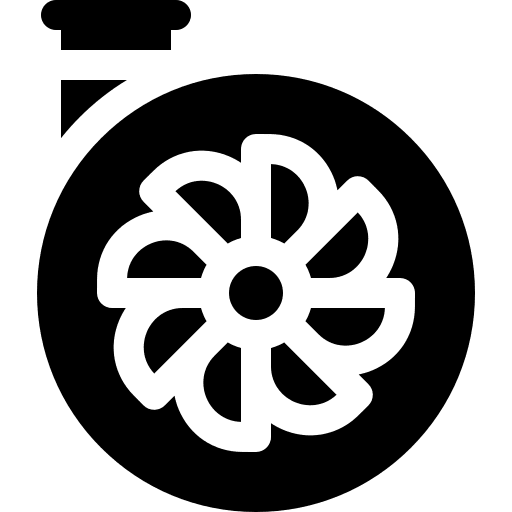 Turbine turbine machine fan icon