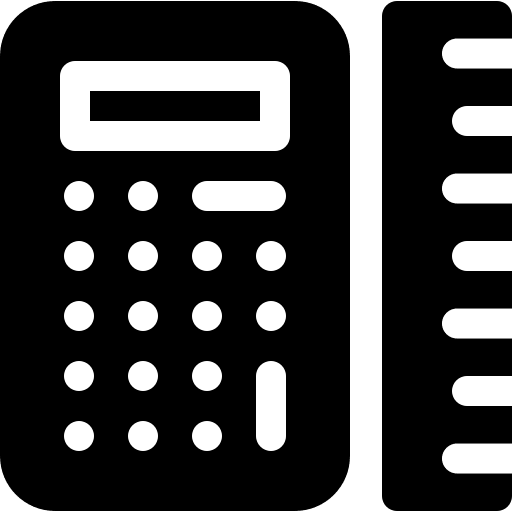 Calculator calculator maths ruler icon