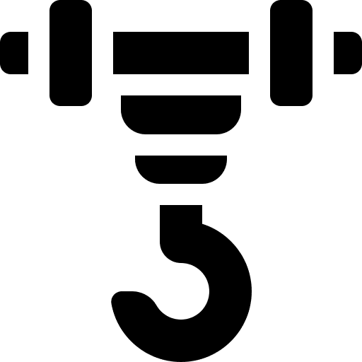 Crane hook factory industry icon