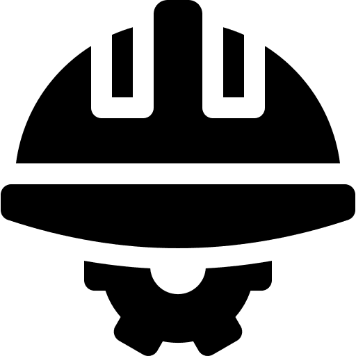 Engineering helmet occupation engineering icon