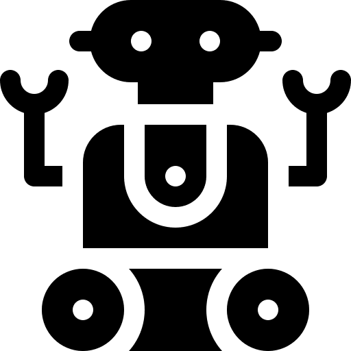 Robot humanoid electronics robotics icon