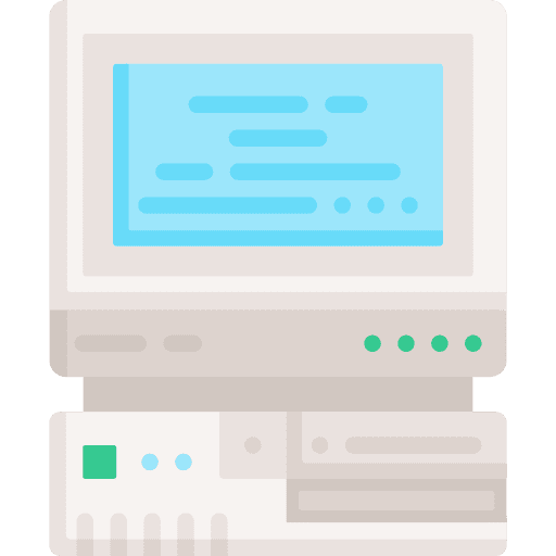 Computer computer old retro icon