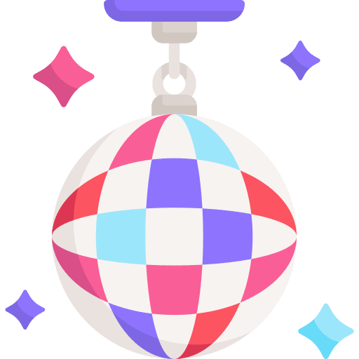 Disco ball party mirror ball celebration icon
