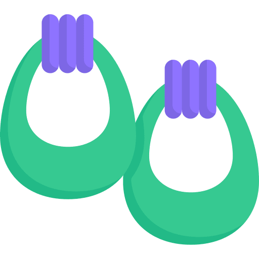 Earrings glamour accessory jewelry icon