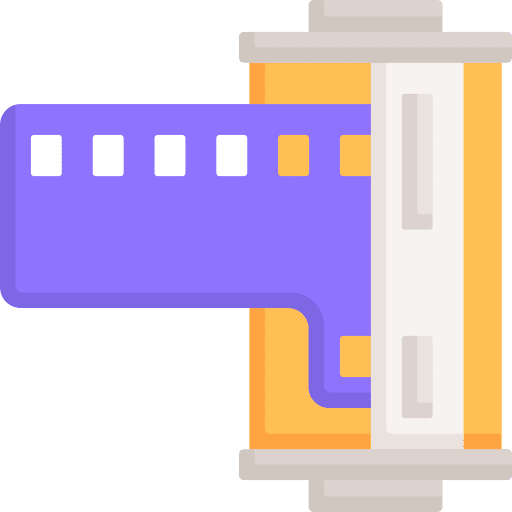 Film roll photo film film reel film roll icon