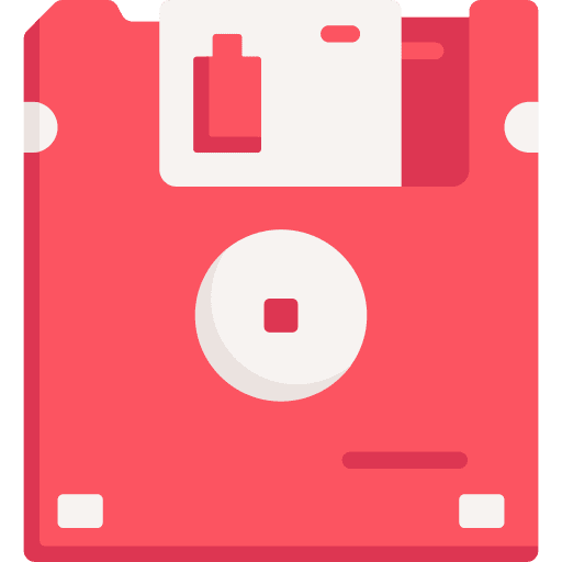 Floppy disk multimedia diskette technology icon