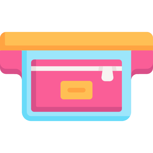 Waist pack fashion waist pack equipment icon