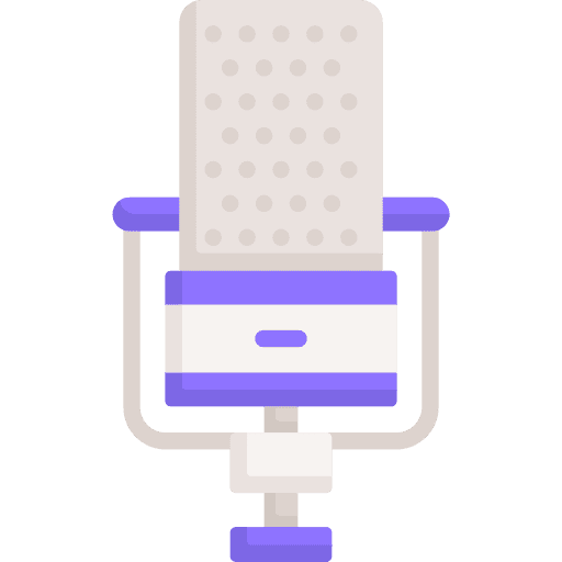 Microphone electronics vintage sound icon