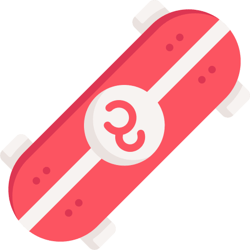 Skateboard skating transportation multisports icon