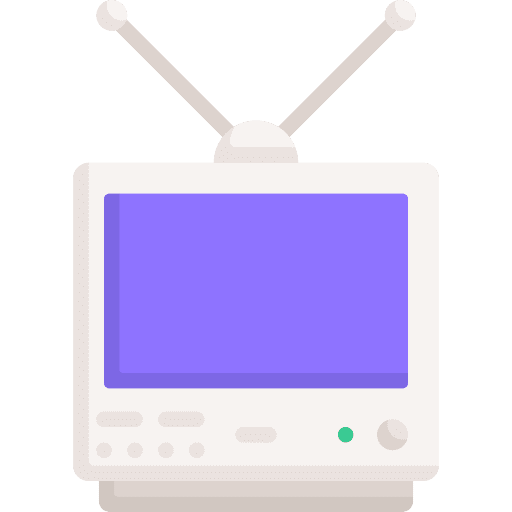 Tv tv antenna screen icon
