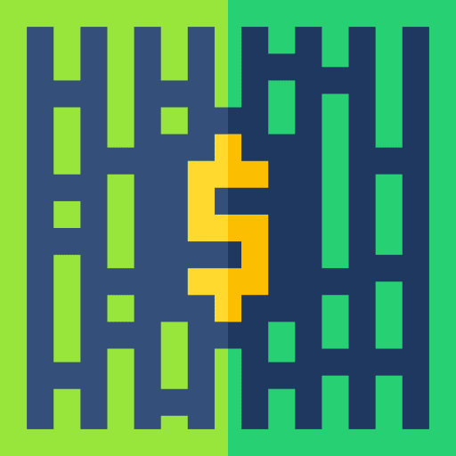 Cryptocurrency blockchain payment business and finance icon