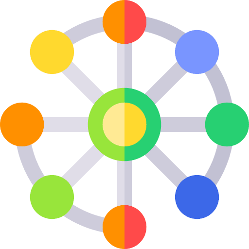 Network social media marketing multimedia circle vol 1circle icon