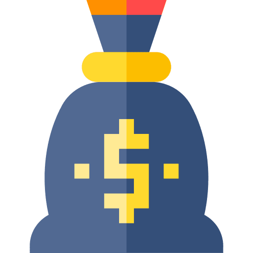 Money bag business dollar money icon