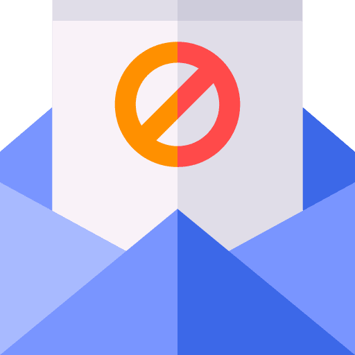 Spam envelope email spam icon