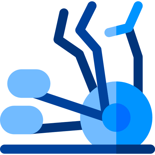 Elliptical sports and competition wellness electronics icon