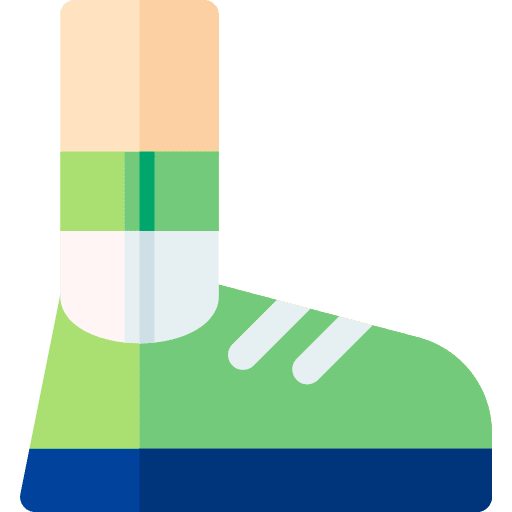 Sport shoes wellness footwear sneakers icon