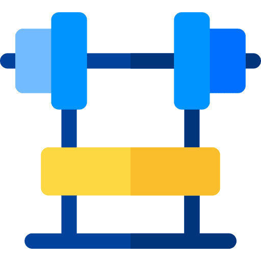 Barbell fitness gym workout icon