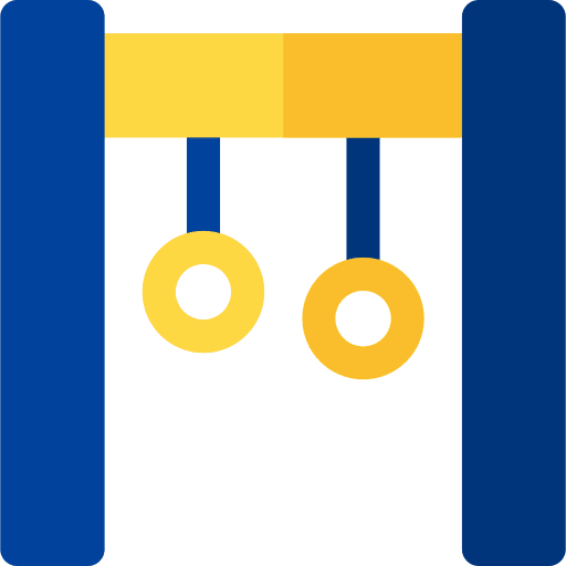 Rings sport equipment gym sports and competition icon