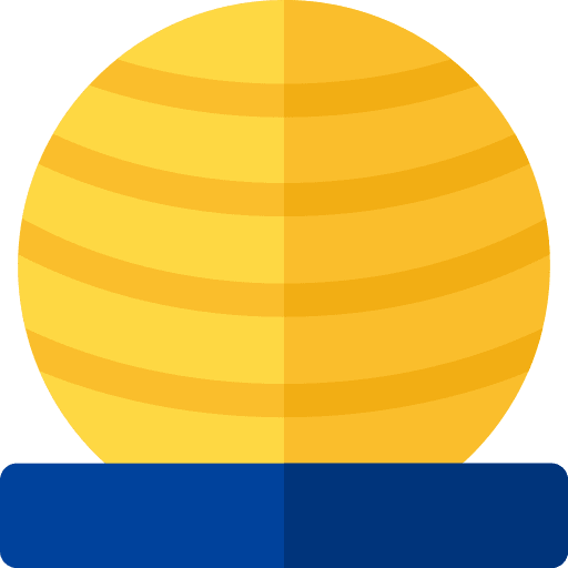 Yoga ball workout yoga ball sports and competition icon